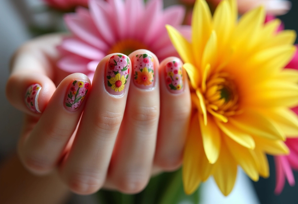nail art floral